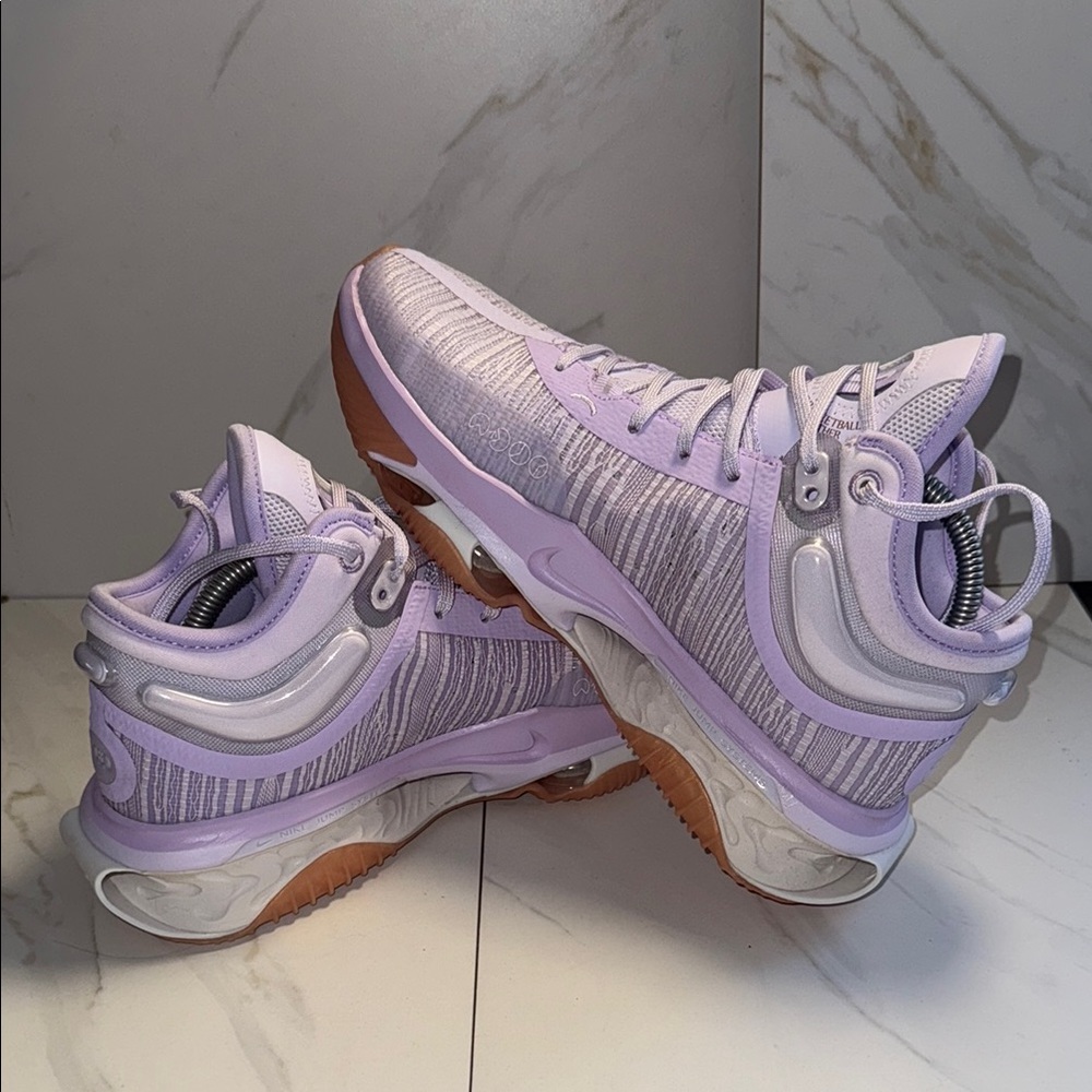 Nike Purple High-Top Athletic Shoes with Breathable Knit